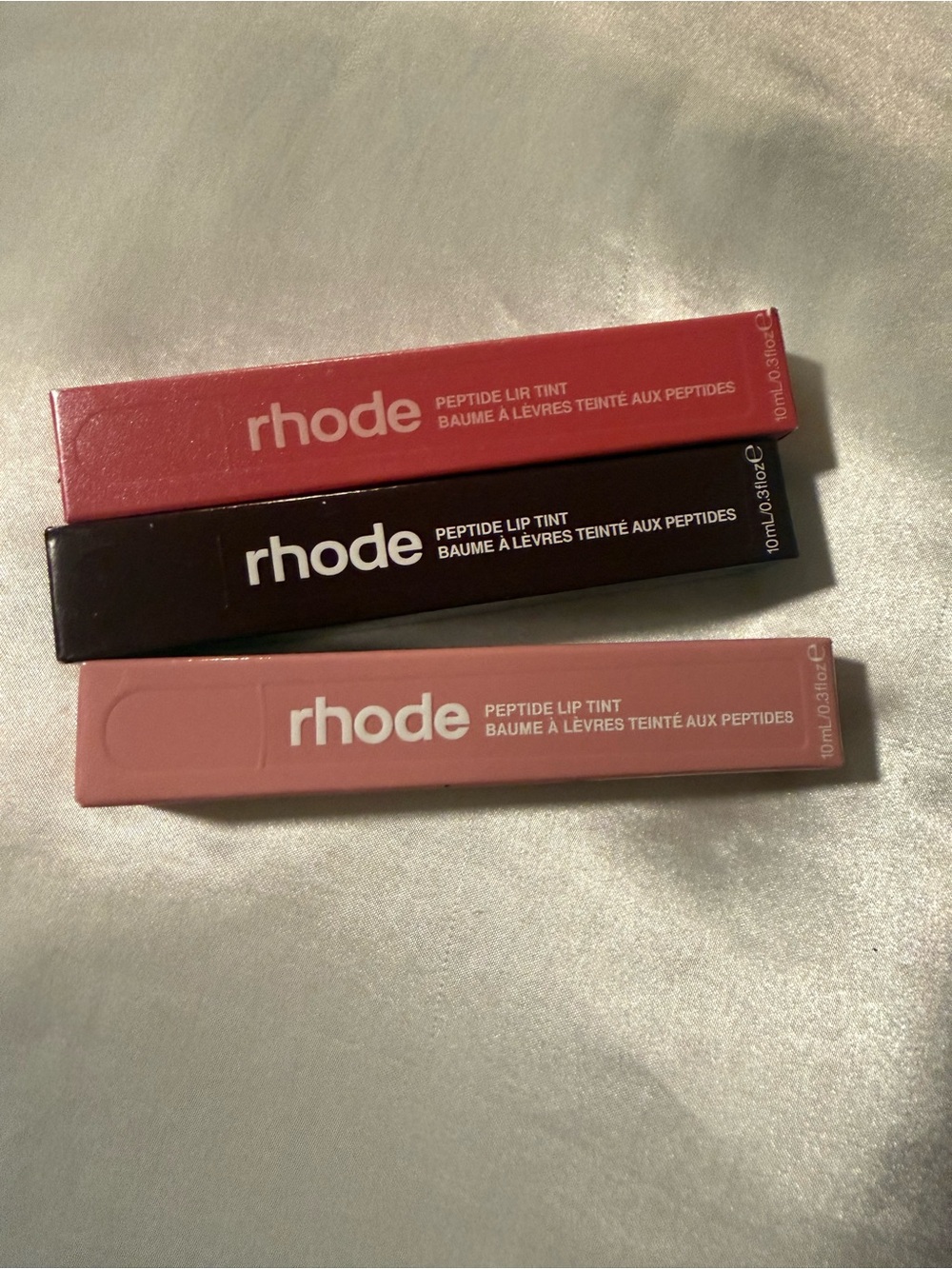 RHODE Peptide Lip Tint Trio - Red, Black, Pink